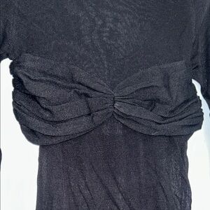 Off-Shoulder Mesh Long Sleeve Top